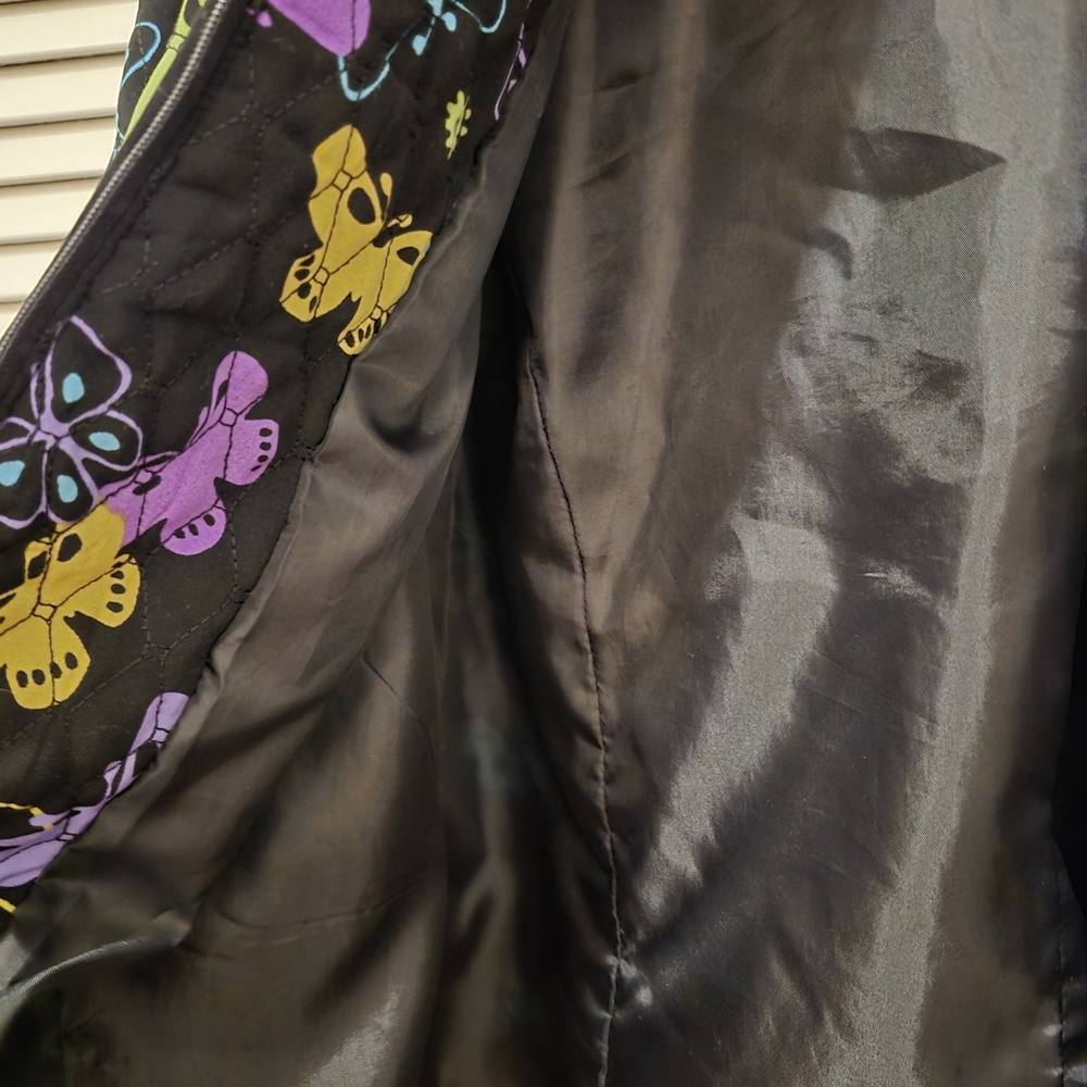 Colorful Butterfly Print Jacket - Picture 4 of 4